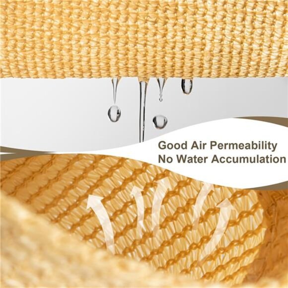 3/4/6/8/10/12/20FT Sun Shade Cloth with Grommets Shade Cover 95% UV Protection - Picture 3 of 6